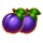 volcano golden coins plum symbol icon