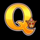 volcano rising q letter symbol icon
