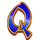 wealth and happy life letter q symbol icon