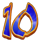 wealth and happy life number 10 symbol icon