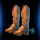 western gold boots symbol icon