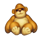 whack a fluffy gorilla symbol icon