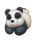 whack a fluffy panda symbol icon