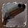 whacked gun symbol icon