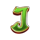 wheel of happiness letter j symbol icon