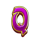 wheel of happiness letter q symbol icon
