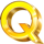 wheel of luck hold and win q symbol icon