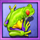 white orchid frog symbol icon