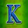 white orchid k symbol icon