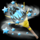 white wizard wand symbol icon