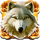 white wolf link wolf symbol icon