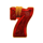 wild buffalos 7s red seven symbol icon