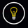 wild charger lightbulb symbol icon