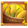wild chicken corn symbol icon