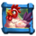 wild cock blue chicken symbol icon