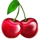wild craps cherry symbol icon