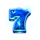 wild disco night blue seven symbol icon