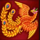 wild dragon peacock symbol icon