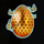 wild easter egg orange symbol icon