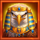 wild egyptian buffalo eagle symbol icon