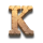 wild egyptian buffalo k symbol icon