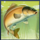 wild fishing yellow fish symbol icon