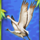 wild giant panda stork symbol icon