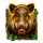 wild hike boar symbol icon