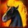 wild horses fire horse symbol icon