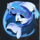 wild koi bluefish symbol icon