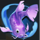 wild koi purplefish symbol icon