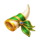 wild matador green horn symbol icon