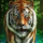 wild orient tiger symbol icon