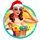 wild pink cadillac aussie christmas girl 1 symbol icon