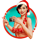 wild pink cadillac aussie christmas girl 3 symbol icon
