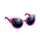wild pink cadillac sunglass symbol icon