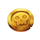 wild plunder gold coin symbol icon