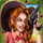 wild saloon girl symbol icon