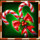 wild santa hold and hit candy symbol icon