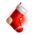 wild santa sock symbol icon
