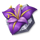 wild swarm triple hive flower purple symbol icon