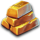 wild west revolver gold symbol icon