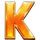 wild xmas hold and hit k symbol icon