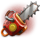wild zombies chainsaw symbol icon