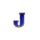 windy city j letter symbol icon