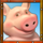 windy farm pig symbol icon