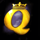 winners gold queen symbol icon
