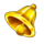 winning clover 5 hold and win bell symbol icon