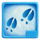 winter footprints hoof prints symbol icon
