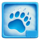 winter footprints paw print symbol icon